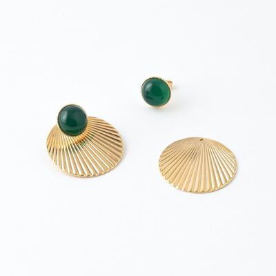 Green agate Daphnis trio chips