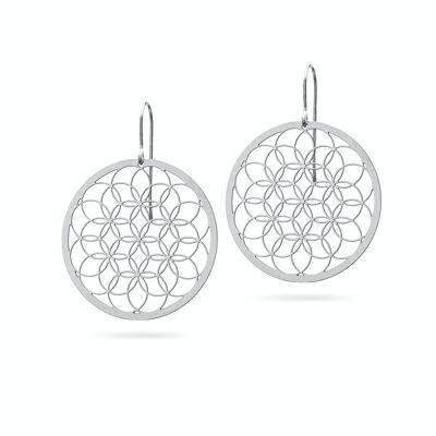 Earrings "Flower of Life" | stainless steel