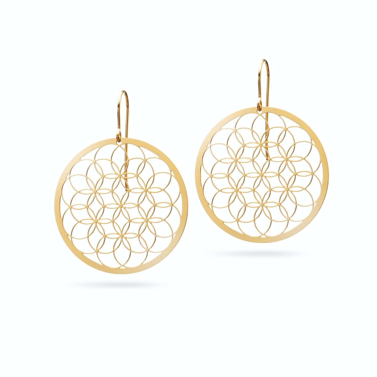 Ohrringe "Flower of Life" | vergoldet