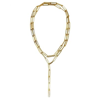 Eternity long necklace - gold