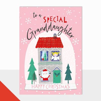 Granddaughter Christmas Card - Artbox Granddaughter Christmas