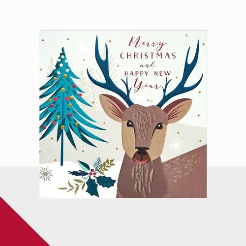Reindeer Christmas Card - Glow Christmas Reindeer
