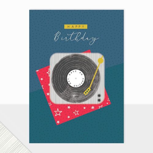 Vinyls Birthday Card For Him - Halcyon Birthday Vinyl