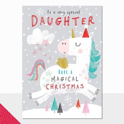 Tarjeta de Navidad para hija - Scribbles Happy Christmas Special Daughter