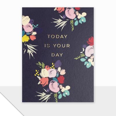 Florale Glückskarte - Piccolo Heute ist Dein Tag