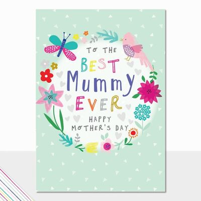 Tarjeta del Día de la Madre de la Mejor Mamá - Scribbles Día de la Madre La Mejor Mamá