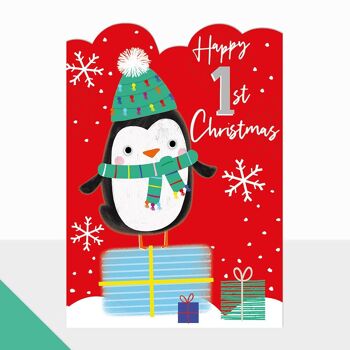 Carte Pingouin de Noël - Artbox 1er Pingouin de Noël