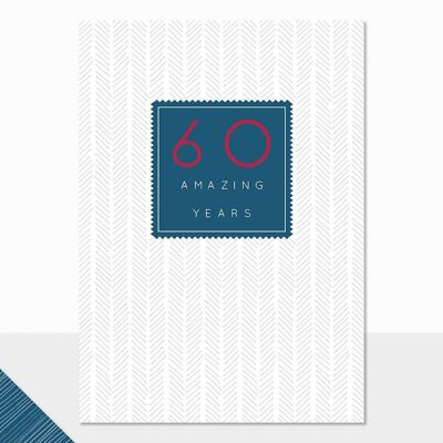 Geburtstagskarte zum 60. Geburtstag für ihn – Halcyon 60
