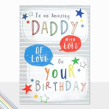 Carte d'anniversaire Amazing Daddy – Gribouille à un papa incroyable