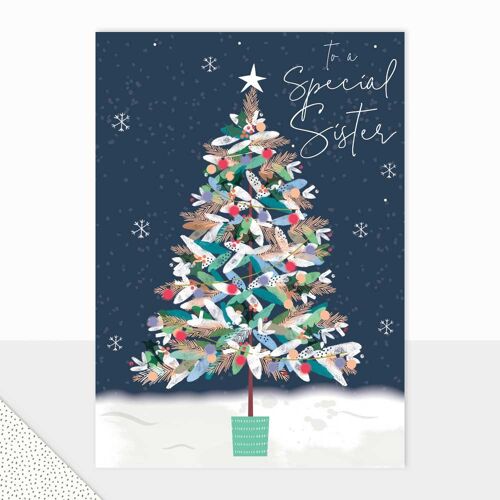 Sister Christmas Tree Card - Halcyon Special Sister