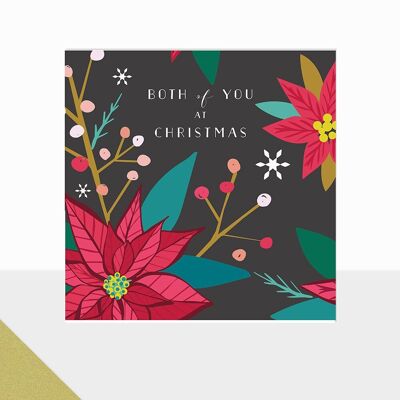 Weihnachtskarte für euch beide – strahlt beide zu Weihnachten