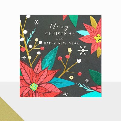 Poinsettia Christmas Card - Glow Poinsettia