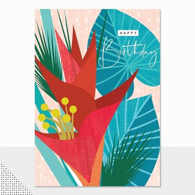 Florale Geburtstagskarte - Rio Brights Happy Birthday (floral)