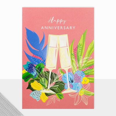 Drinks Anniversary Card - Utopia Happy Anniversary