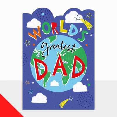 Karte zum Vatertag für den besten Papa - Artbox Greatest Dad