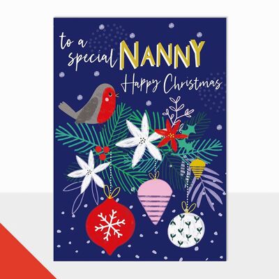 Weihnachtskarte für die Nanny - Artbox Nanny Weihnachten