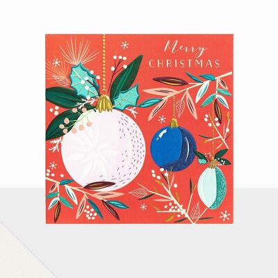 Christmas Bauble Card - Glow Merry Christmas Bauble
