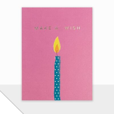 Geburtstagskarte mit Kerze – Piccolo Make a Wish
