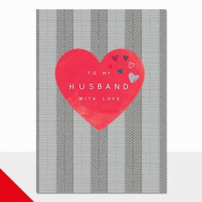 Tarjeta de San Valentín para esposo - Halcyon Husband with Love