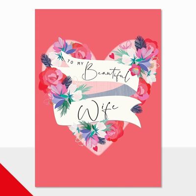 Wife Valentine's Day Card - Rio Brights To My Beautiful Wife
