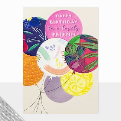 Balloons Happy Birthday Card - Utopia Happy Birthday Fabulous Friend