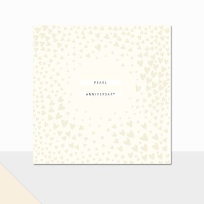 Perlenjubiläumskarte - Marquet Perlenjubiläum