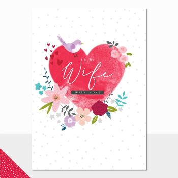 Carte de Saint-Valentin pour femme – Halcyon Wife with Love