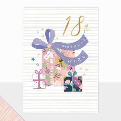 Tarjeta de cumpleaños número 18 para ella - Regalo de cumpleaños número 18 de Halcyon