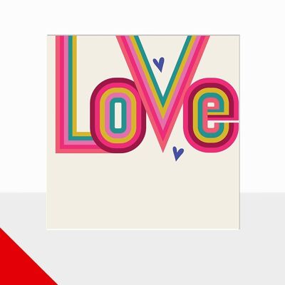 Tarjeta de San Valentín con Amor - Glow Love