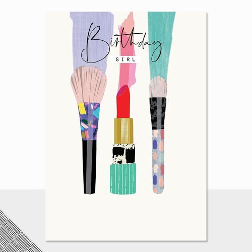 Lipstick Birthday Card - Rio Brights Birthday Girl (lipstick)