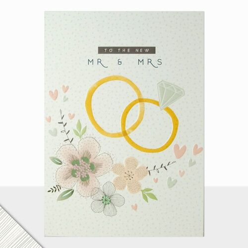 New Mr & Mrs Wedding Card - Halcyon To The New Mr & Mrs