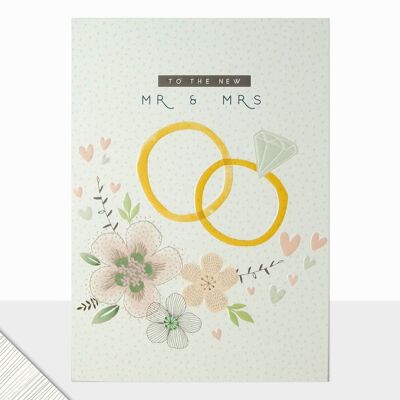 Nouvelle carte de mariage Mr & Mrs – Halcyon au nouveau Mr & Mrs