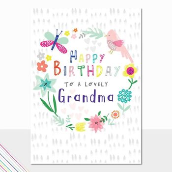 Carte d'anniversaire grand-mère – Scribbles anniversaire grand-mère