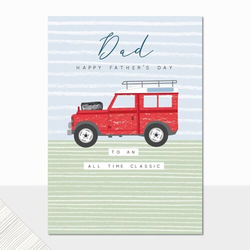 Land Rover Father's Day Card - Halcyon Fathers Day Classic Land Rover