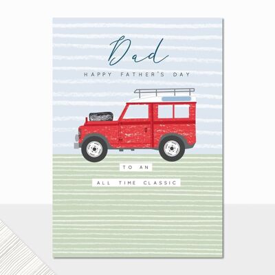 Land Rover Father's Day Card - Halcyon Fathers Day Classic Land Rover