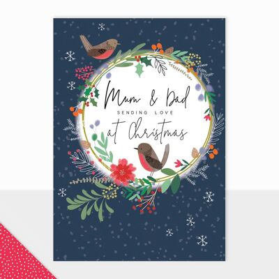 Weihnachtskarte für Mama und Papa – Halcyon Mama und Papa zu Weihnachten