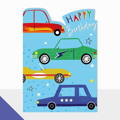 Cars Birthday Card - Artbox Happy Birthday Cars