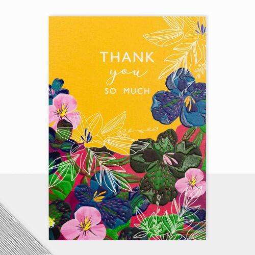 Floral Thank You Card - Utopia Thank You so Much