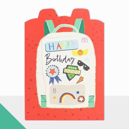 Backpack Birthday Card - Artbox Happy Birthday Backpack