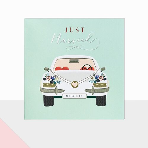 Just Married Wedding Day Card - Glow Wedding Day