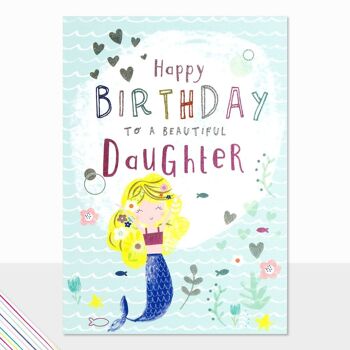 Carte d'anniversaire fille - gribouillis joyeux anniversaire belle fille