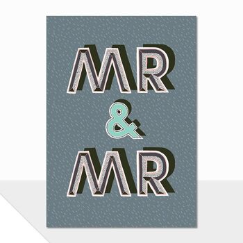 Carte de mariage Mr & Mr - Noté Mr & Mr Wedding