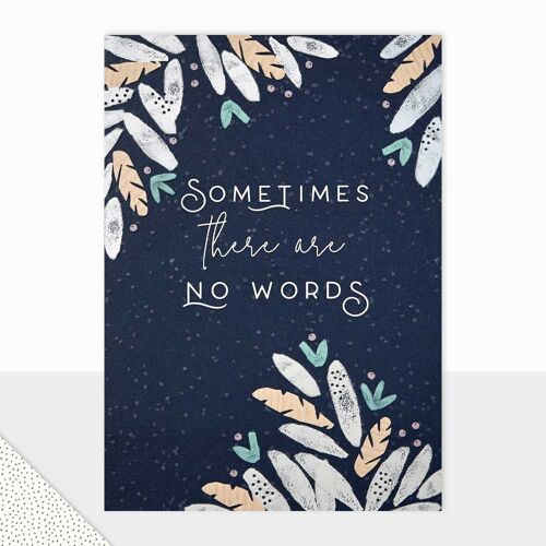 Sympathy Card - Halcyon Sometimes There Are No Words