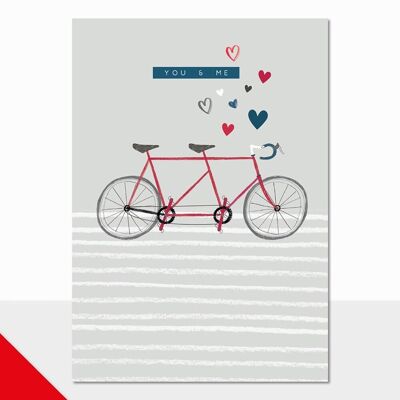 Tarjeta de San Valentín en tándem - Halcyon Valentines Tandem