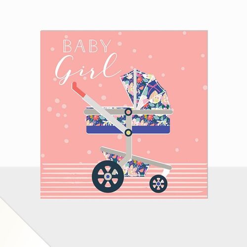 New Baby Girl Card - Glow Baby Girl
