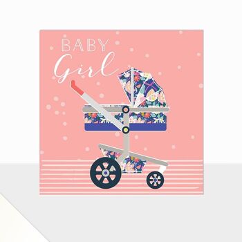 Nouvelle carte bébé fille - Glow Baby Girl