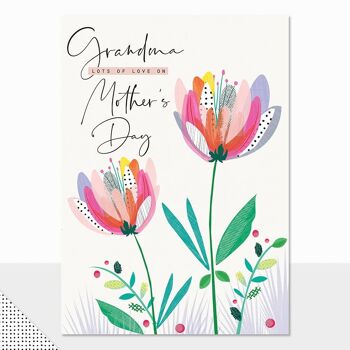 Carte de fête des mères pour grand-mère - Rio Brights Grandma With Love on Mothers Day