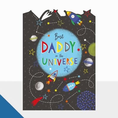 Tarjeta del Día del Padre - Artbox Best Daddy Universe