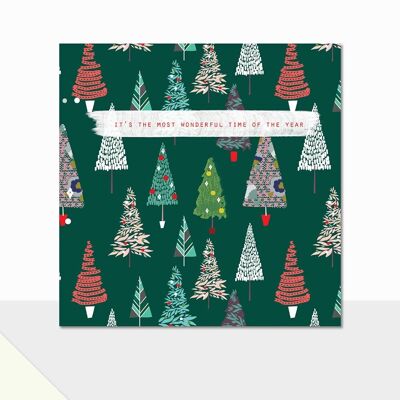 Christmas Trees Card - Rio Brights The Most Wonderful Time