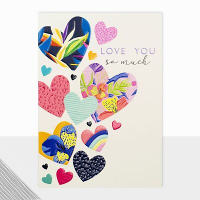 Hearts Thinking of You Card - Utopia Love You So Much